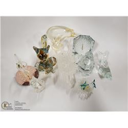 GLASS MENAGERIE PIECES AND GLASS ANIMALS