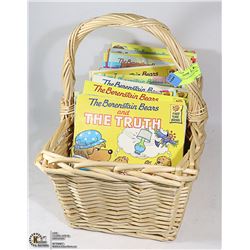 BASKET W/ COLLECTION OF 43 "THE