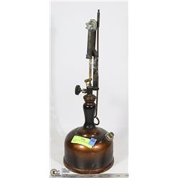 ANTIQUE GAS LANTERN DOUBLE MANTLE