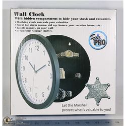 WALL CLOCK WITH HIDDEN COMPARTMENTS