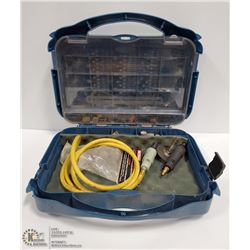 2 AIR DREMELS IN CARRY CASE WITH ACCESSORIES