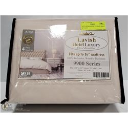 NEW LAVISH HOTEL LUXURY SHEET SET QUEEN