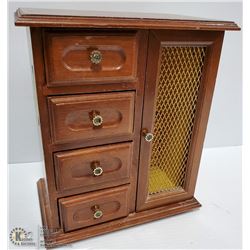 VINTAGE 5 DRAWER MUSICAL JEWELRY BOX