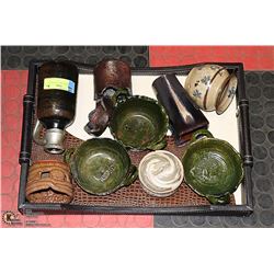 7 HANDMADE POTTERY PIECES