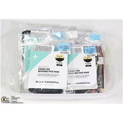 4 PACKS OF (5 EACH) YOUTH SIZE REUSABLE FACE MASKS