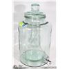 Image 1 : NEW HEAVY GLASS CONTAINER WITH METAL SPIGOT,