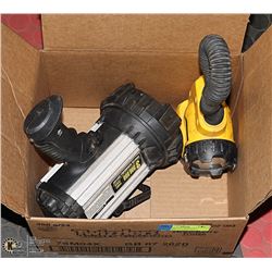 LOT OF 2 CORDLESS RECHARGEABLE SPOTLIGHT