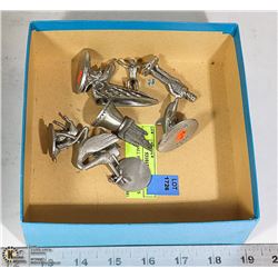 BOX OF SMALL PEWTER FIGURINES