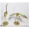 Image 1 : VINTAGE SET OF 2 BRASS CRANES