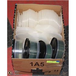 BOX OF DVD/CD PLASTIC SLEEVES AND 200PCS CD-R