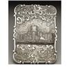 Image 1 : A Victorian Silver Castle Top Calling Card Case 