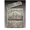 Image 4 : A Victorian Silver Castle Top Calling Card Case 