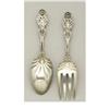 Image 2 : A Whiting Silver Salad Fork and Spoon 