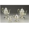 Image 1 : A Mexican Silver Four Piece Coffee and Tea Svc. 
