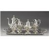 Image 2 : A Portuguese Silver Coffee and Tea Svc. and Tray 