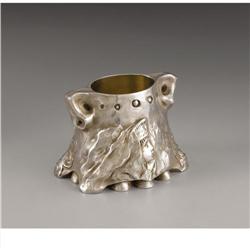 A Faberge Silver Pan Slavic Style Sugar Bowl 