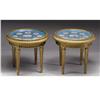 Image 1 : Two Louis XV Style Gilt Wood Occasional Tables 