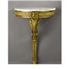 Image 1 : A Pair of Louis XVI Style Demi-lune Consoles 
