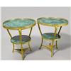 Image 2 : Two Empire Style Gilt Bronze & Malachite Tables 