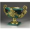 Image 1 : Monumental Malachite And Gilt Bronze Centerpiece 