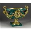 Image 2 : Monumental Malachite And Gilt Bronze Centerpiece 