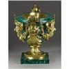 Image 3 : Monumental Malachite And Gilt Bronze Centerpiece 