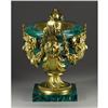 Image 5 : Monumental Malachite And Gilt Bronze Centerpiece 