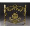Image 1 : A French Gilt Brass Firescreen 