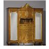 Image 1 : An English Walnut And Gilt Wood Wardrobe 