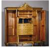 Image 2 : An English Walnut And Gilt Wood Wardrobe 