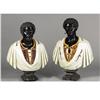 Image 1 : A Pair of Italian Carved Marble Moors 