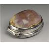 Image 2 : An American Cowrie Shell and Silver Snuff Box 