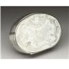 Image 1 : A Mother-of-Pearl and Silver Snuff Box 