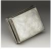 Image 2 : A Mother-of-Pearl and Silver Snuff Box 