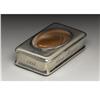 Image 1 : A George III Silver and Agate Snuff Box 