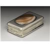 Image 2 : A George III Silver and Agate Snuff Box 