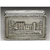 Image 1 : A George IV Silver Castle-top Snuff Box 