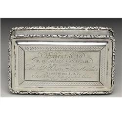 A William IV Silver Presentation Snuff Box 