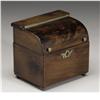 Image 1 : A George III Walnut Tea Caddy 