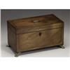 Image 1 : A Victorian Walnut Tea Caddy 