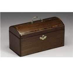 A Victorian Mahogany Tea Caddy 