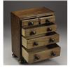 Image 2 : A Victorian Walnut Miniature Chest of Drawers 
