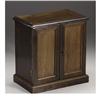 Image 1 : A Victorian Walnut and Oak Miniature Cabinet 