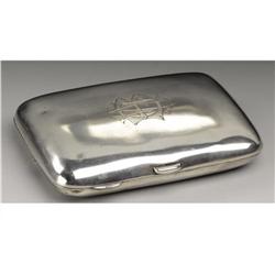 An Edwardian Silver Cigarette Case 