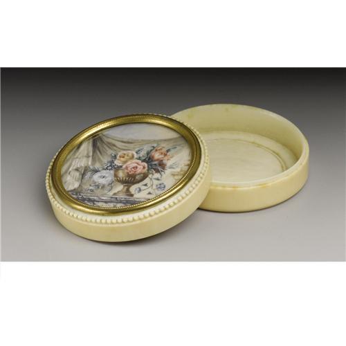 A French Ivory Patch Box