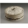 Image 2 : European Carved Round Ivory Box with Parcel Gilt 