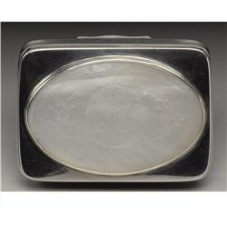 A George III Silver and MOP Snuff Box 