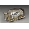 Image 1 : A Victorian Silver Recumbent Cow Snuff Box 