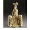 Image 1 : Continental Carved Ivory Triptych, Joan of Arc 