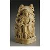 Image 1 : Goan carved ivory figure of a woman enthroned 